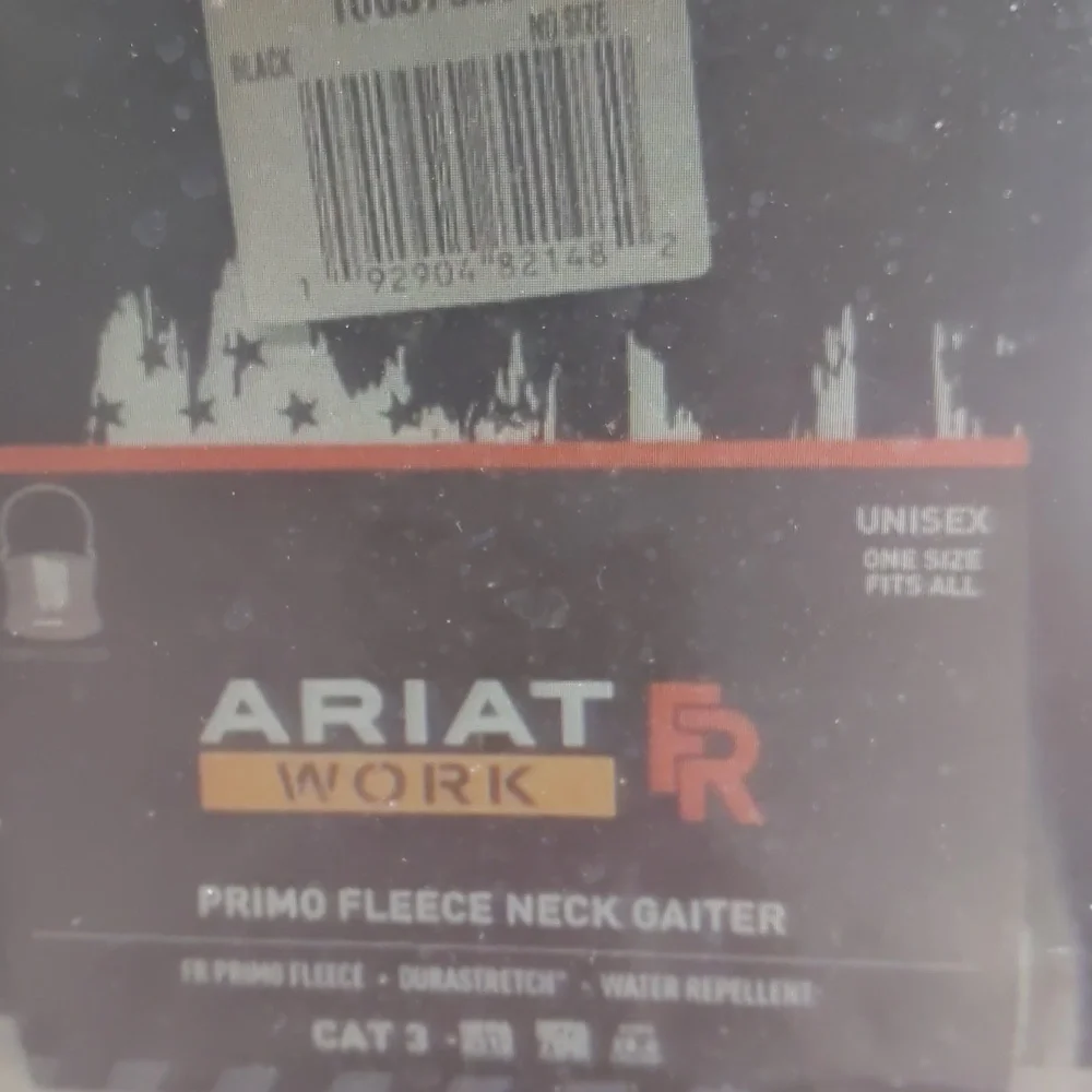 Ariat Black Hoodie with Distressed Flag Design - Picture 3 of 5